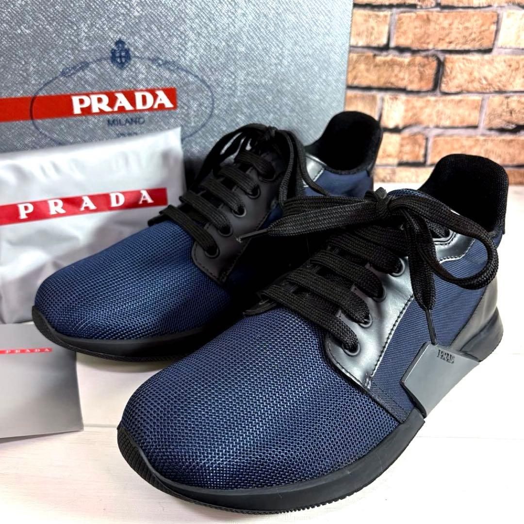 極美品 付属品付■PRADA■CALZATURE UOMO NYLON TECH