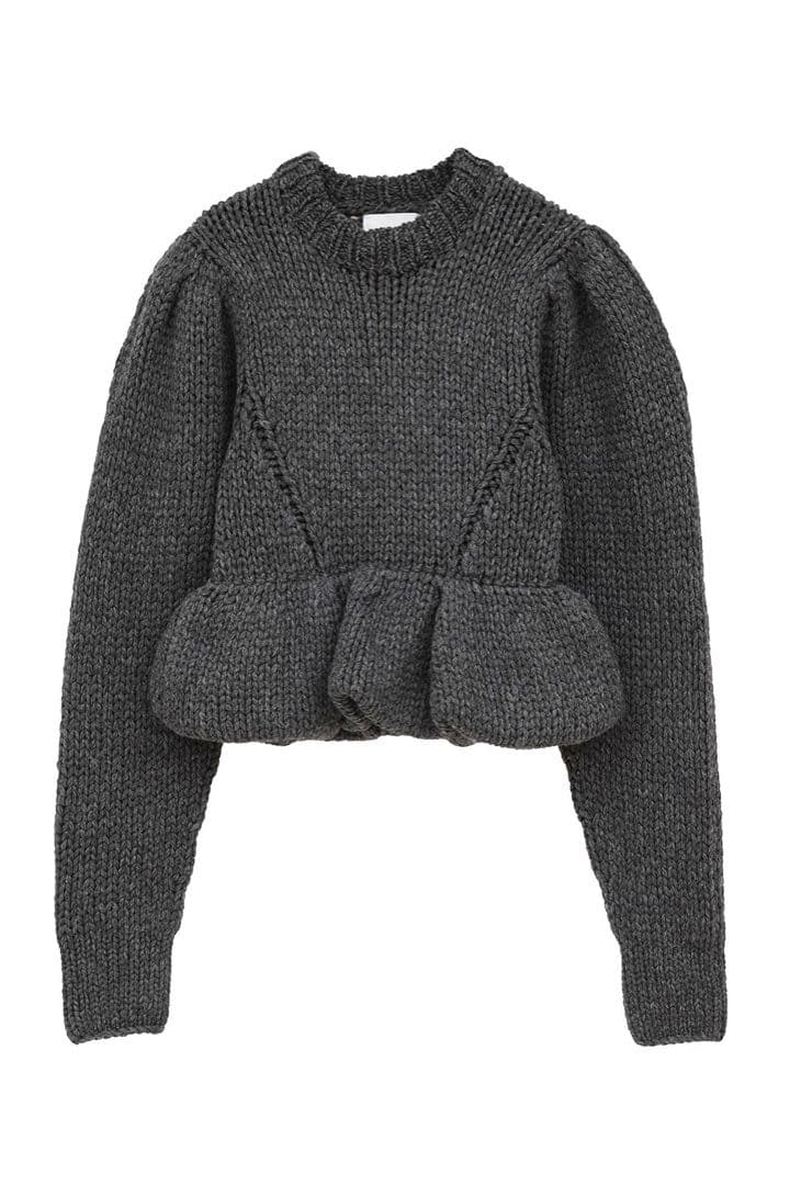 クラネ　PEPLUM HAND KNIT TOPS