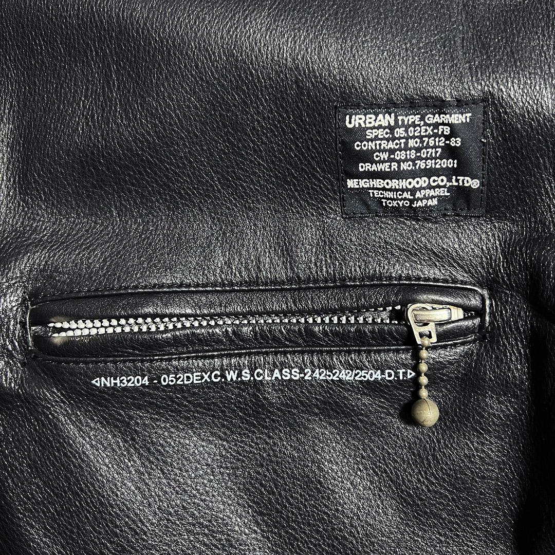 NEIGHBORHOOD filthy レザージャケット 黒M ブラック