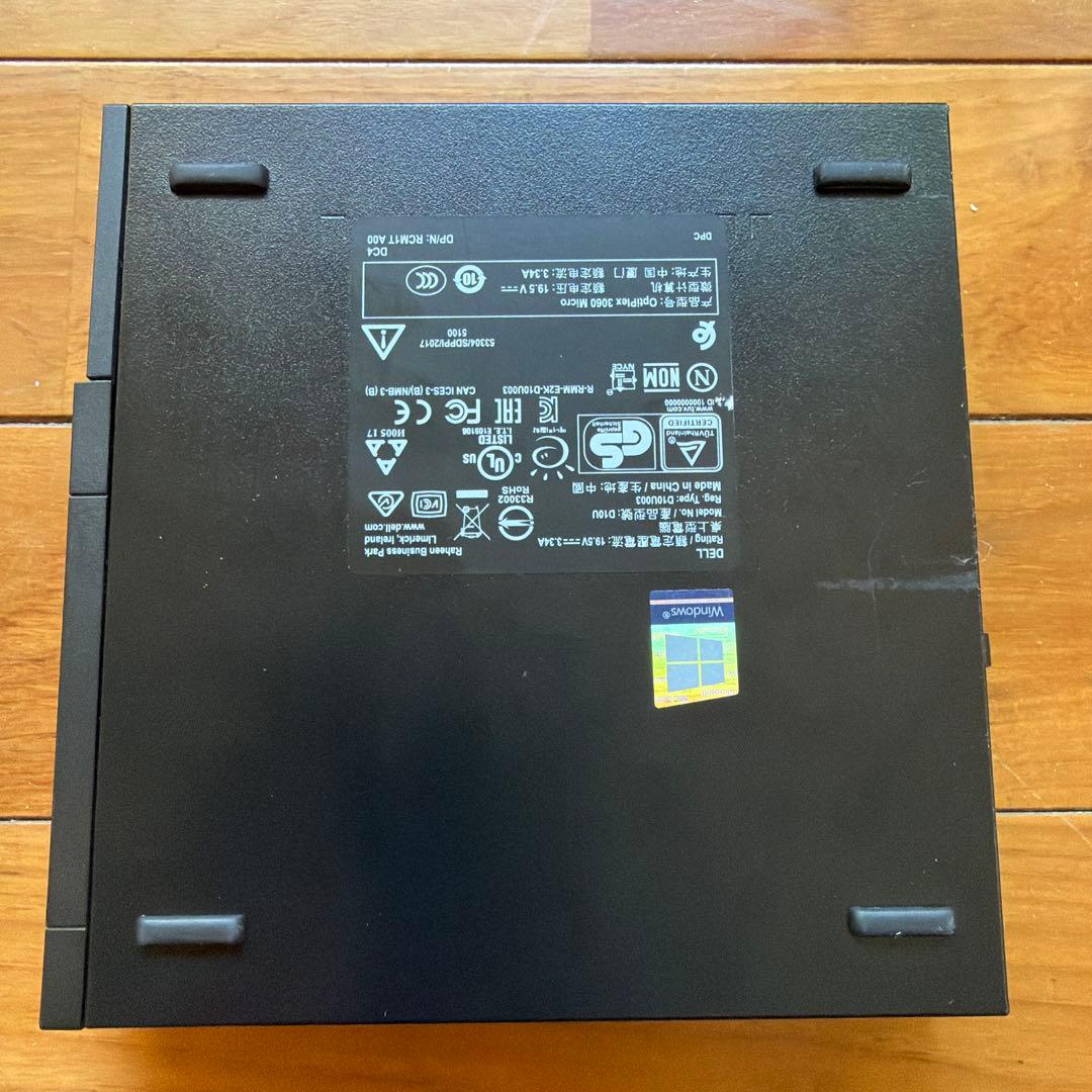 【美品不具合なし】DELL OptiPlex 3060 i3 1TB/16GB