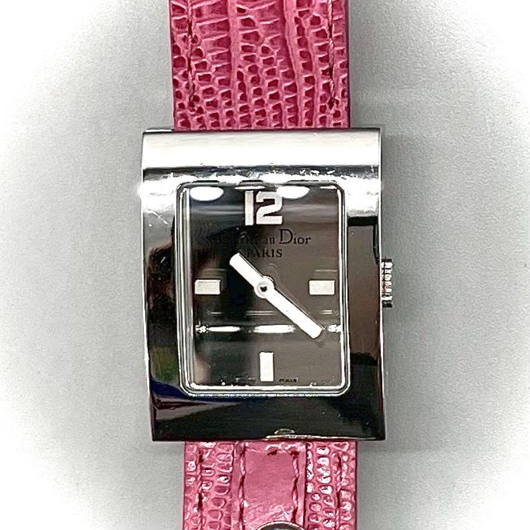 稼働品✨️Dior 腕時計 クォーツ マリス スクエア シルバー