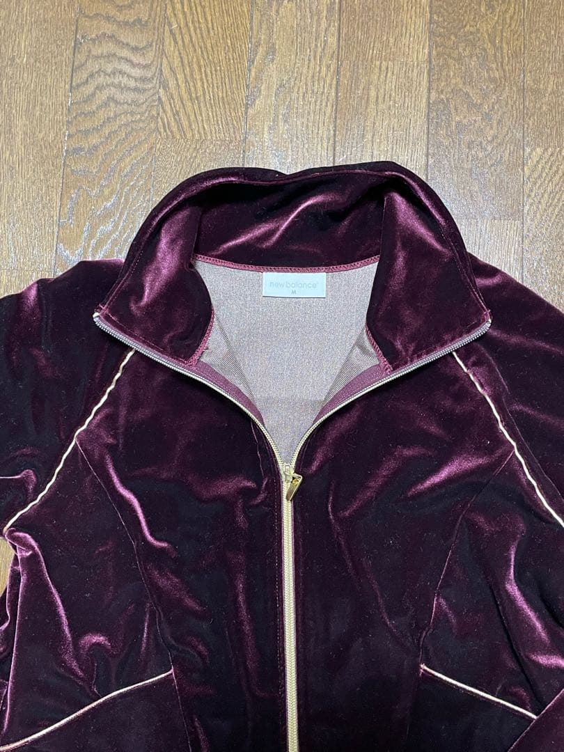 【美品】ニューバランス　ベロア　セットアップ　フルジップアップ＆パンツ　サイズM