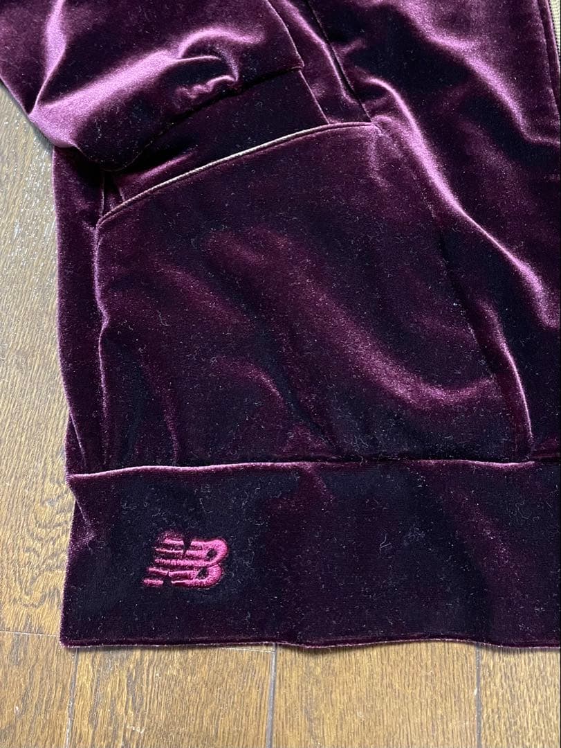 【美品】ニューバランス　ベロア　セットアップ　フルジップアップ＆パンツ　サイズM