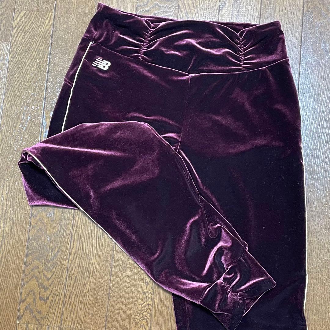 【美品】ニューバランス　ベロア　セットアップ　フルジップアップ＆パンツ　サイズM