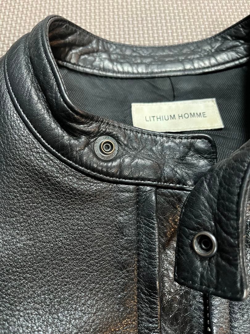 LITHUM HOMM シングル レザー ライダース