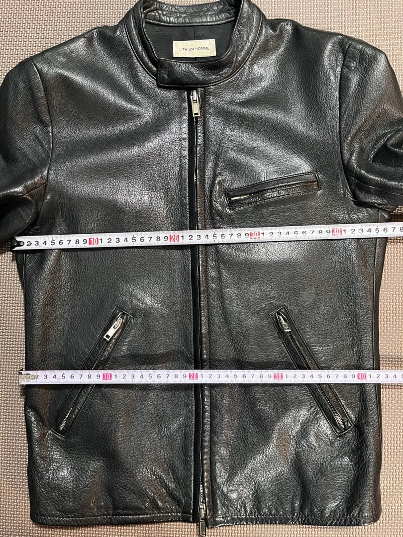 LITHUM HOMM シングル レザー ライダース