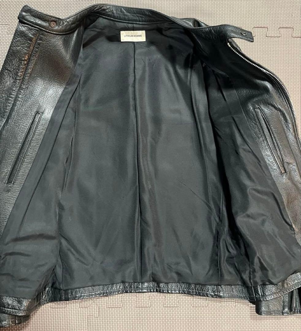LITHUM HOMM シングル レザー ライダース