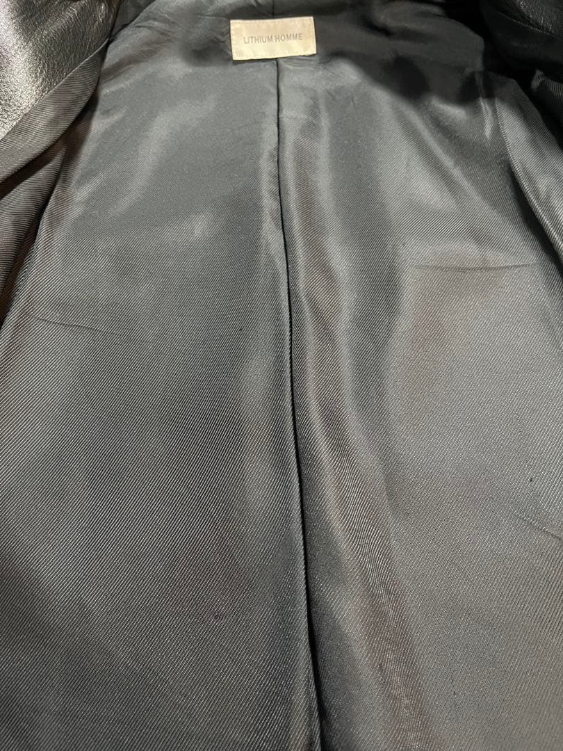 LITHUM HOMM シングル レザー ライダース
