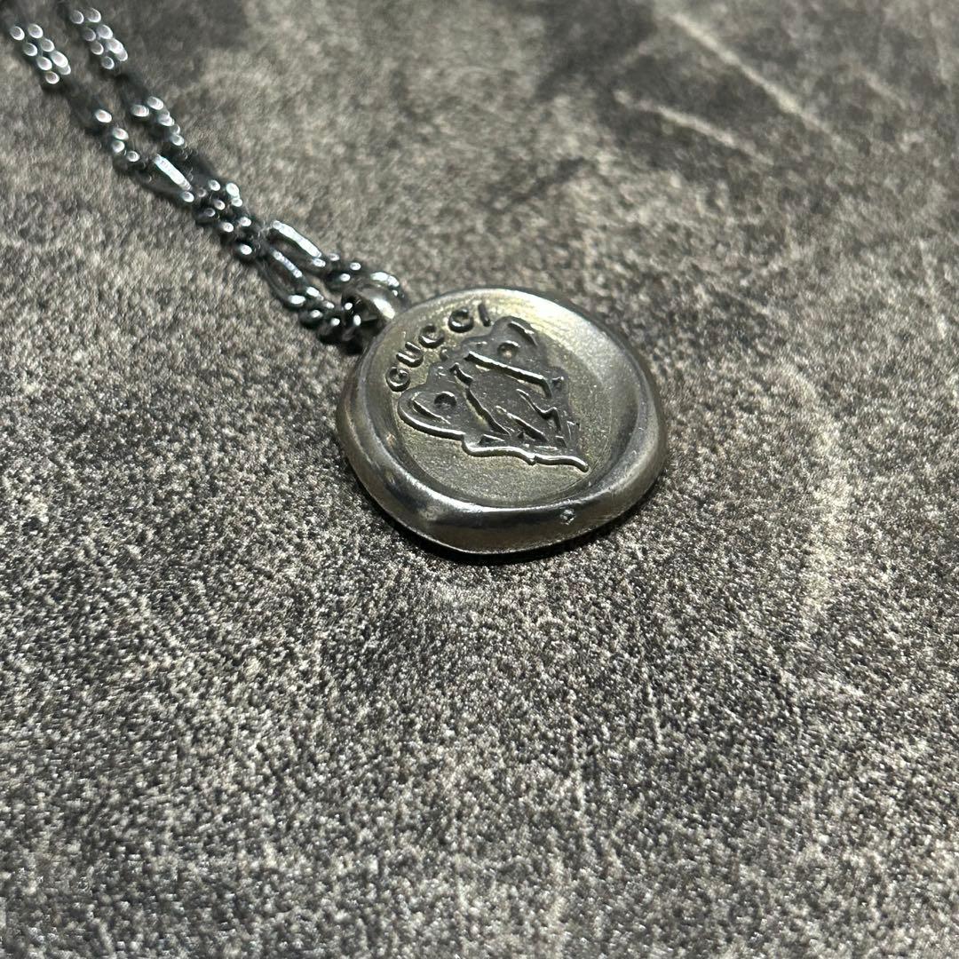 GUCCI グッチ クレスト 紋章 ネックレス Ag925