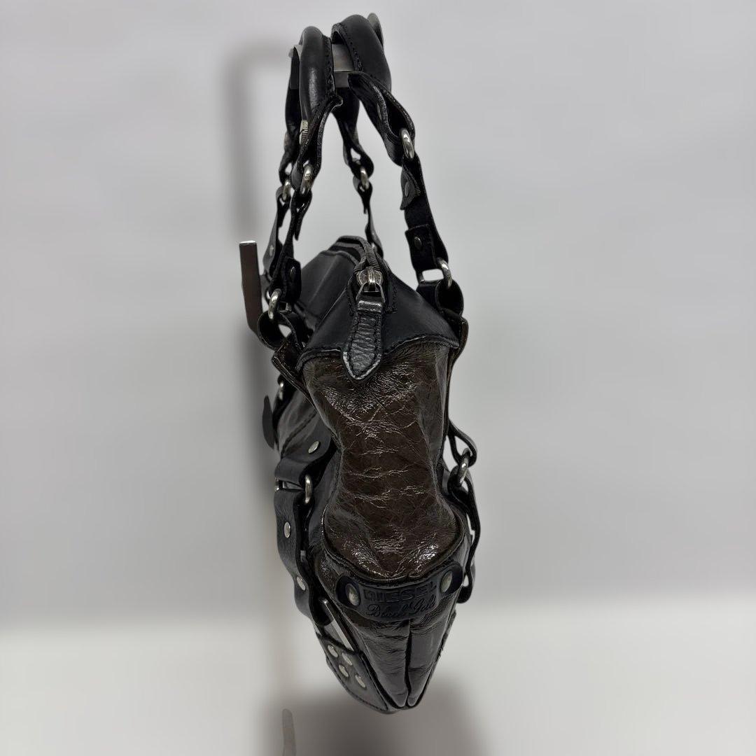 ✨美品✨DIESEL archive ディーゼル　ブラックゴールドバッグy2k⭐︎