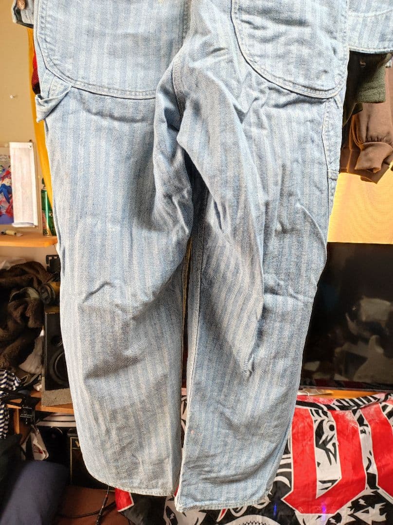 BIG MAC ストライプ オーバーオール ヘリンボーン ヴィンテージ 60s