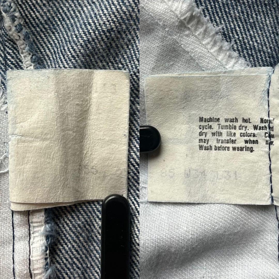 希少 リーバイスW34/L31 505 66後期 42TALON ボタン裏513