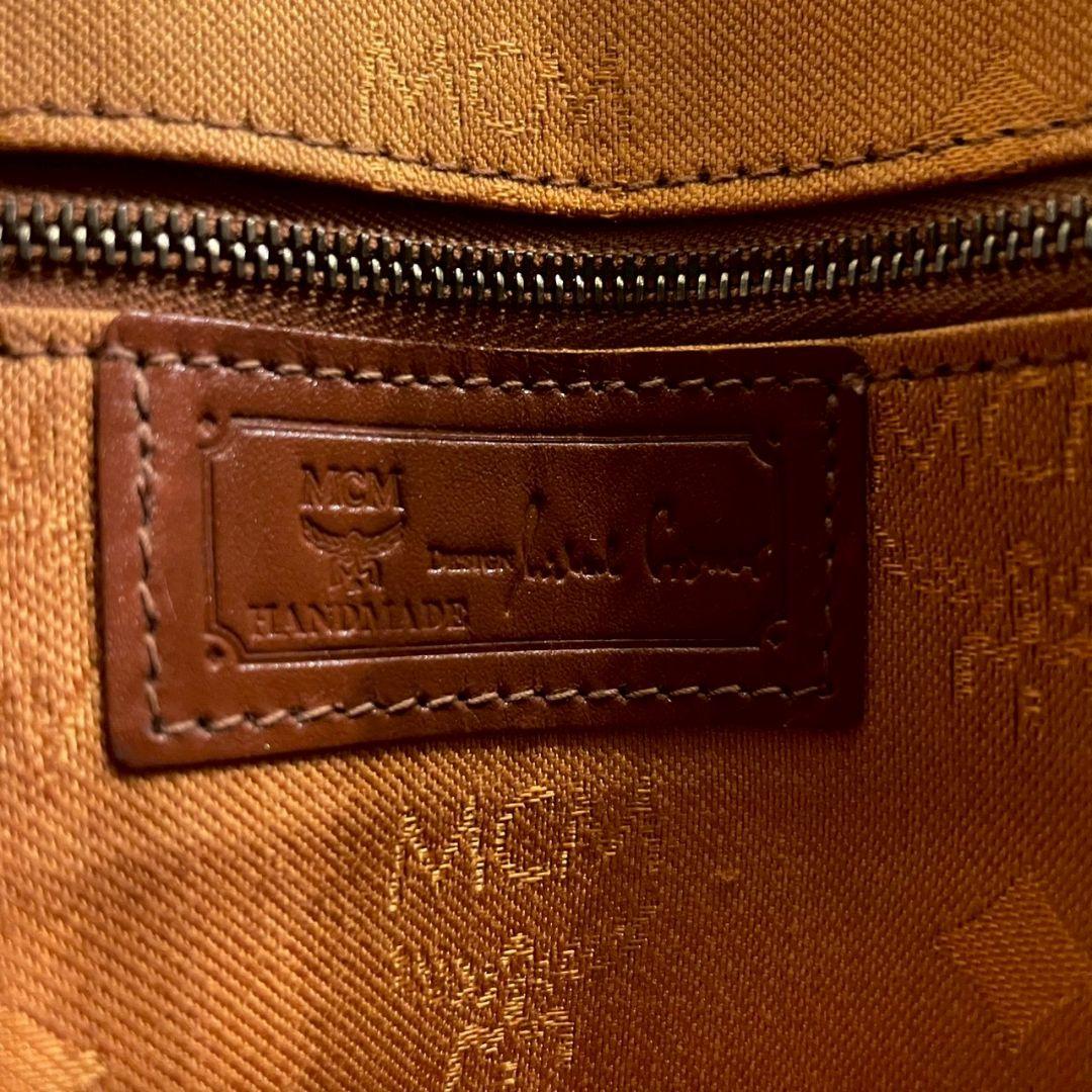 MCM ハンドバッグ ミニボストン ヴィセトス ブラウン 総柄 PVC