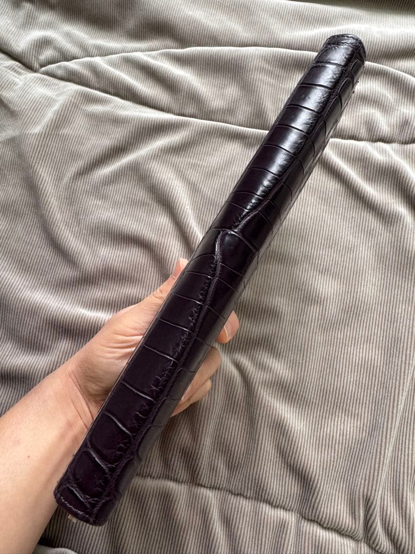 めちゃ贅沢！　クロコダイル　ポロサス　オーガナイザー　　パープルマット