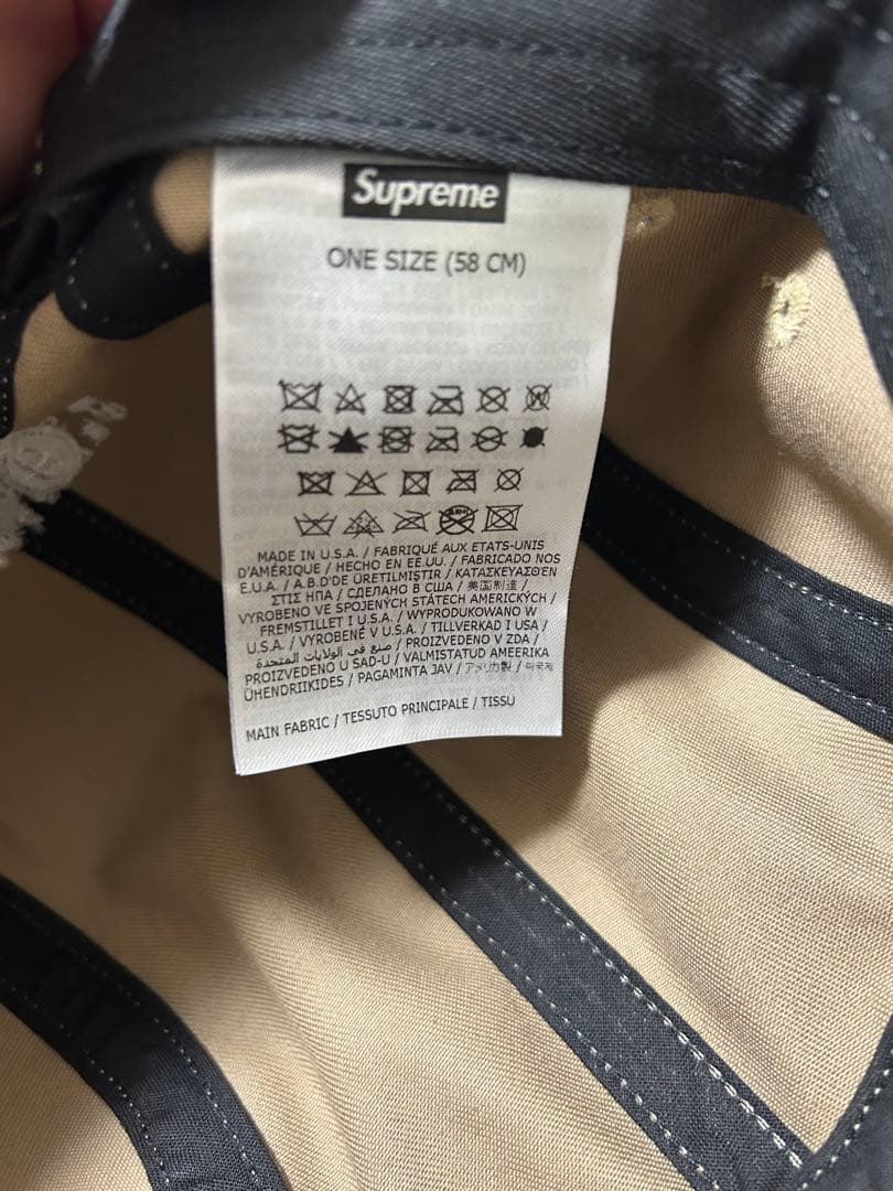 シュプリームsupreme mm6 マルジェラ コラボ　キャップ　ボックスロゴ