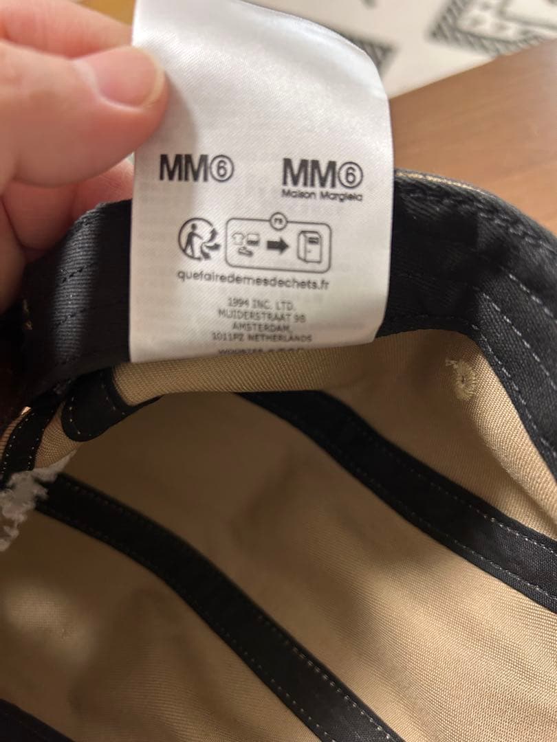 シュプリームsupreme mm6 マルジェラ コラボ　キャップ　ボックスロゴ