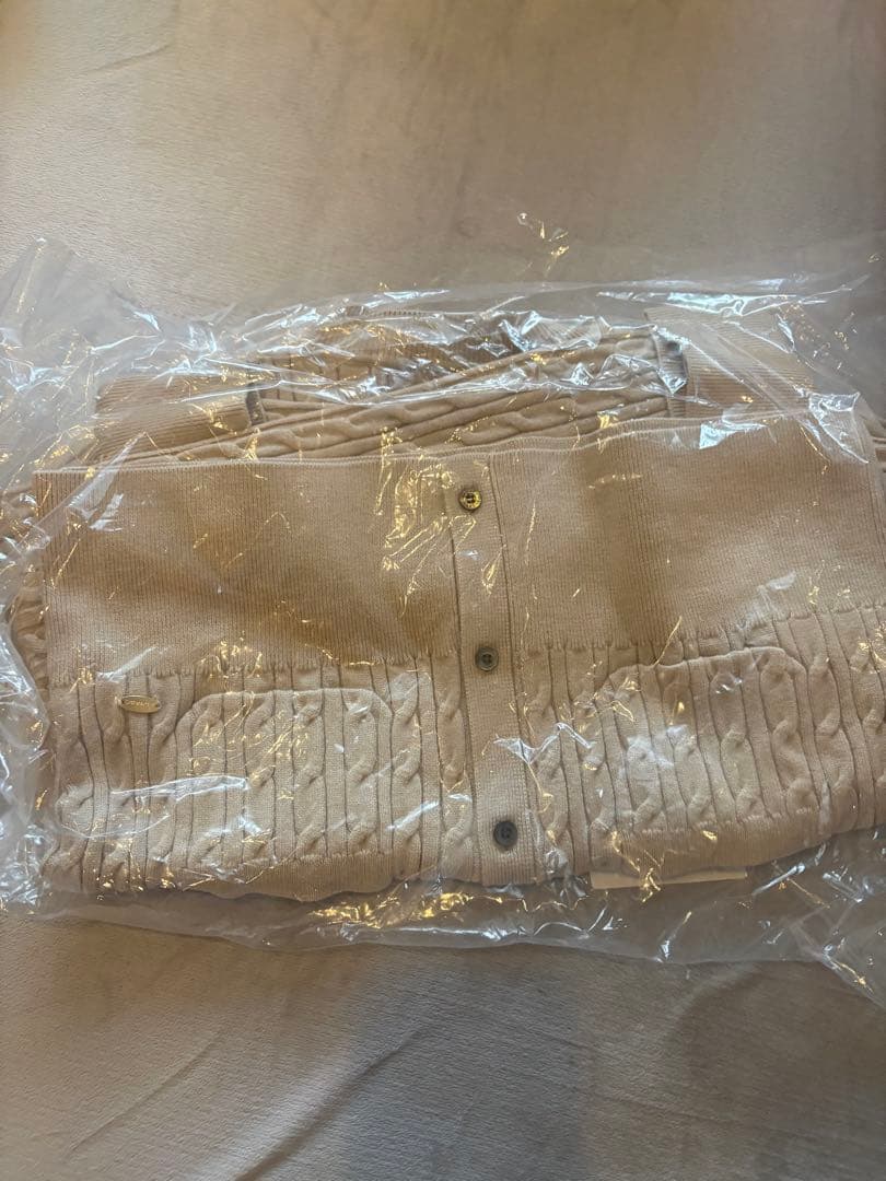 anuans リトルケーブルニットカーディガン