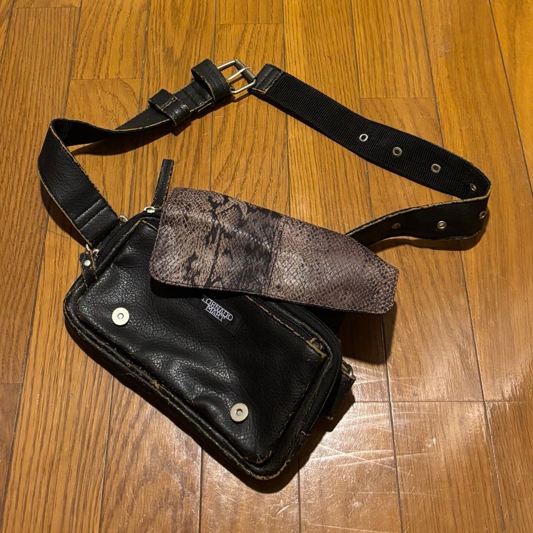 バッグ 00s tornado mart python waist pouch