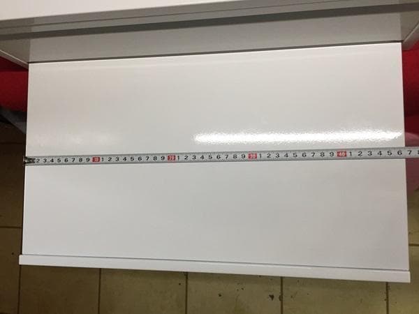 Ｙ 保管美品 スチールラック レンジ下収納 引出 スライドテーブル ホワイト