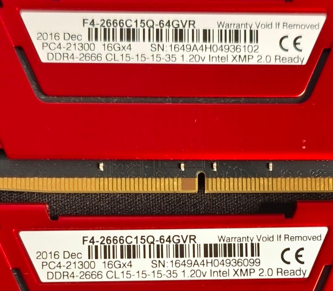 メモリ　DDR4 2666MHz 16GB×2 32GB