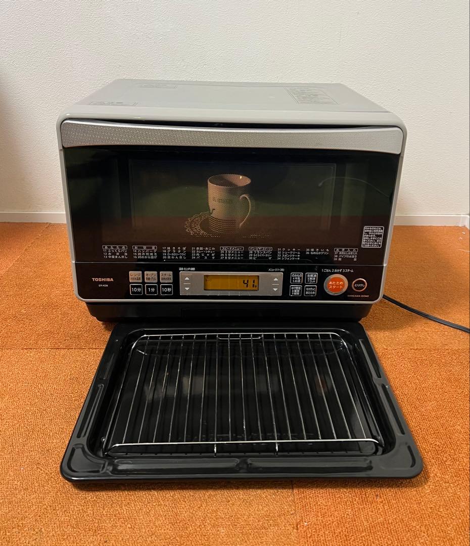 美品 TOSHIBA 過熱水蒸気オーブンレンジ ER-KD8(H) 電子レンジ