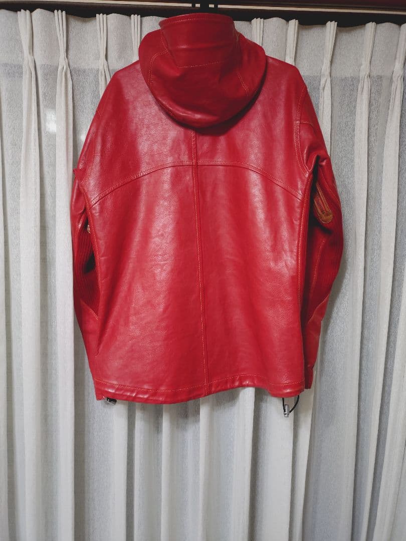 L＆KONDO ルコンド　マウンテンレザーパーカー　レッド