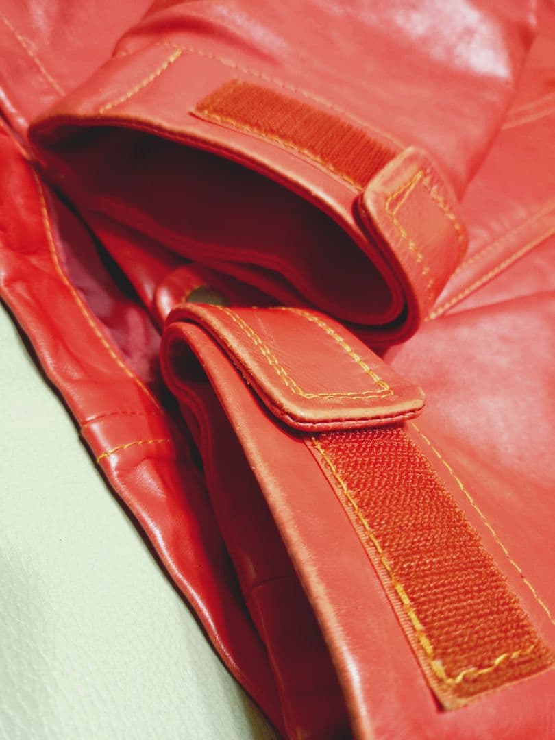 L＆KONDO ルコンド　マウンテンレザーパーカー　レッド