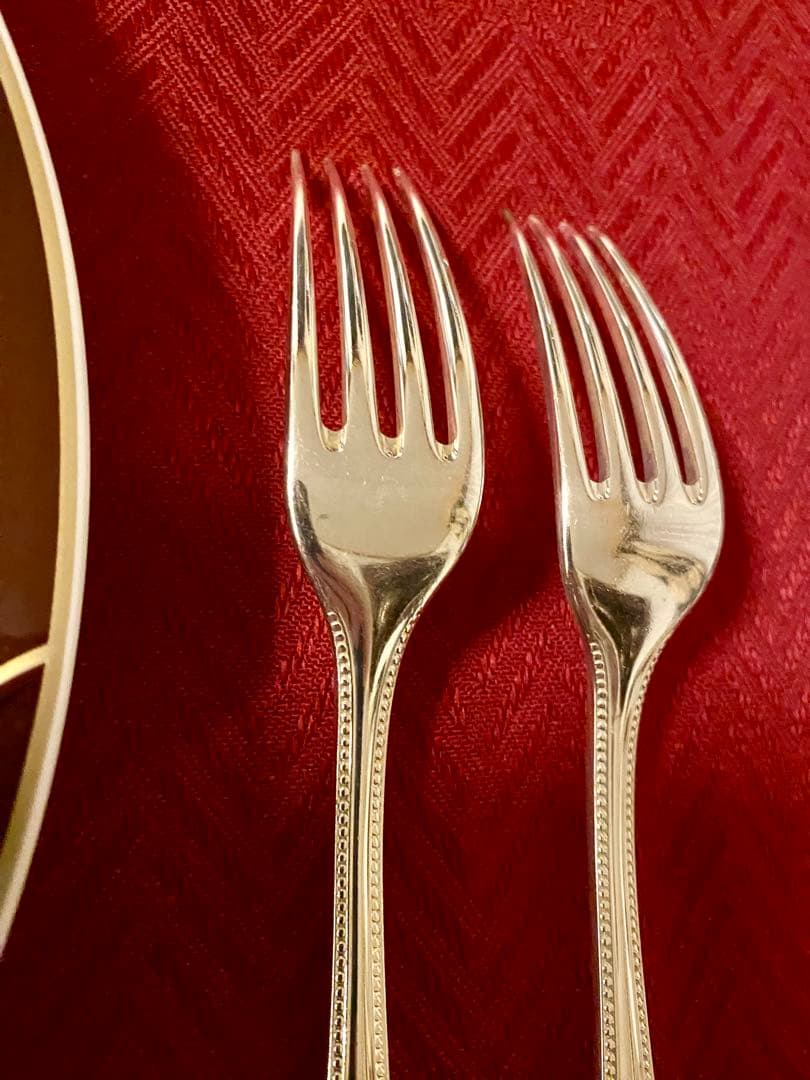 【ponpon商品】クリストフル パール スタンダードフォーク ペアセット