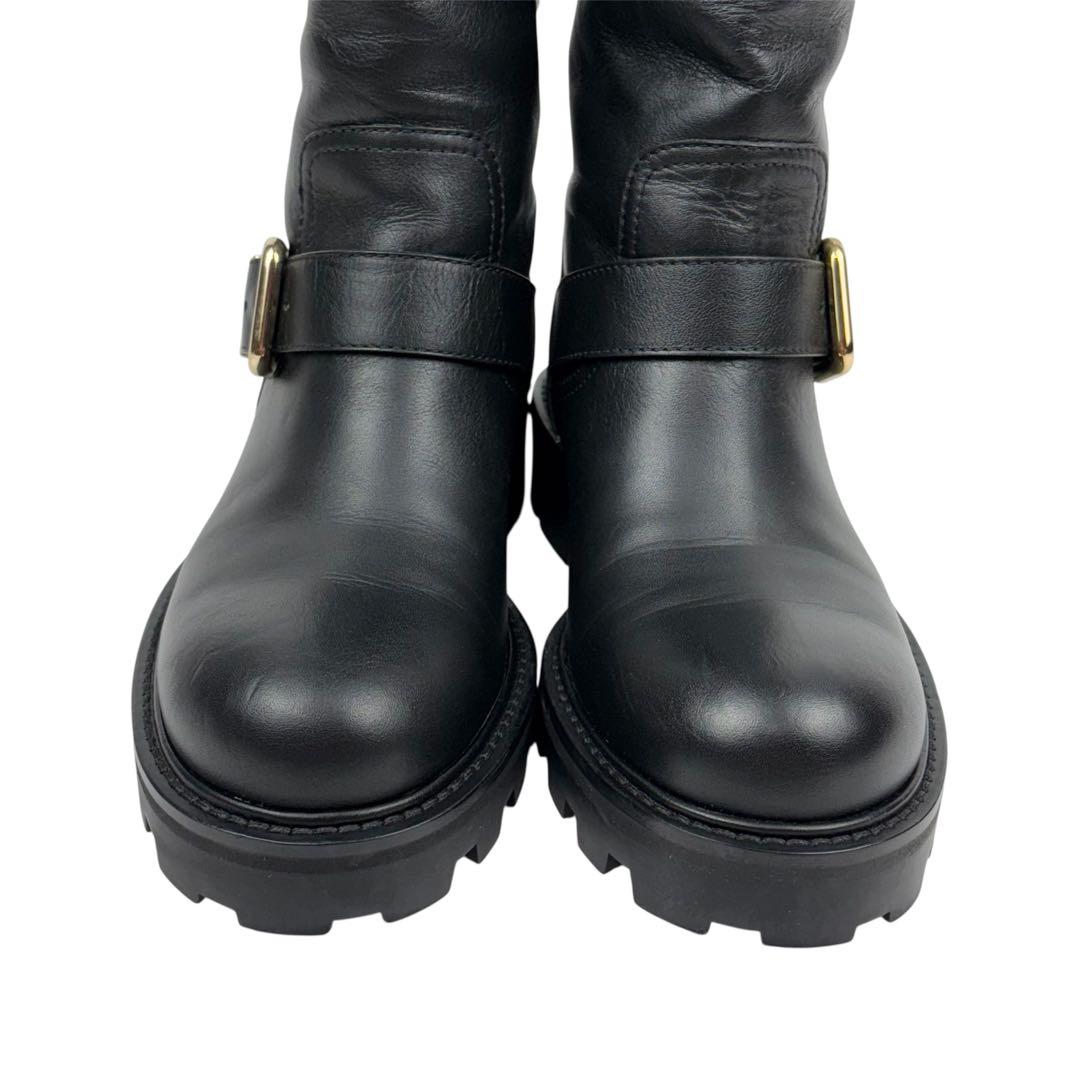 【美品】ジミーチュウ BIKER II　ブーツ　黒　ブラック　23cm 36