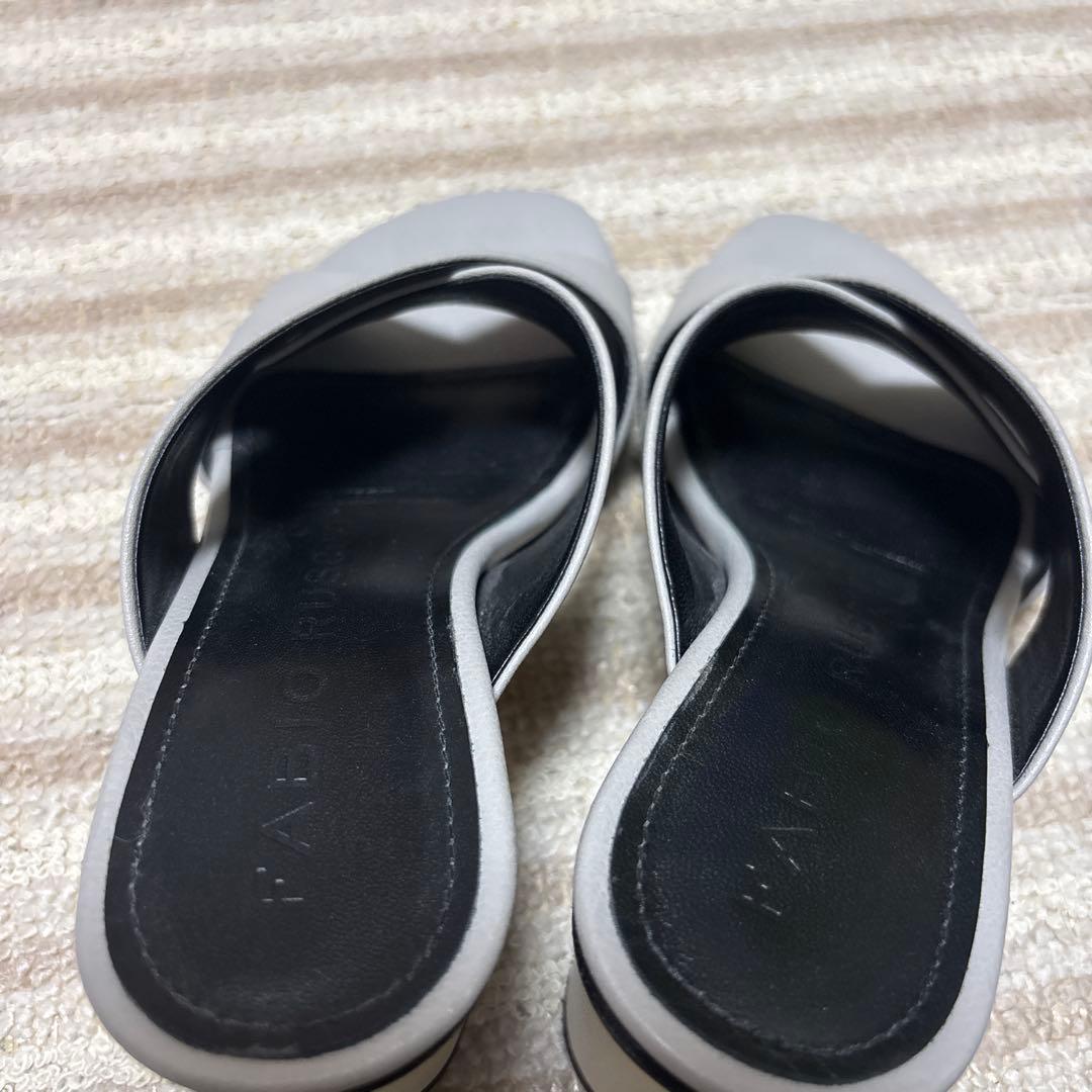 FABIO RUSCONI グレー ミュール 35