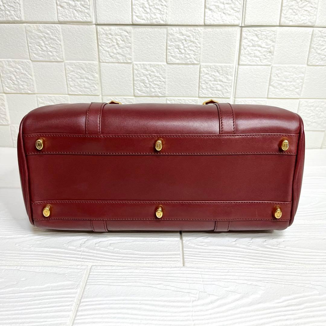 ✨上美品✨☘️Cartier☘️✨ボストンバッグ✨マストライン✨ボルドー✨
