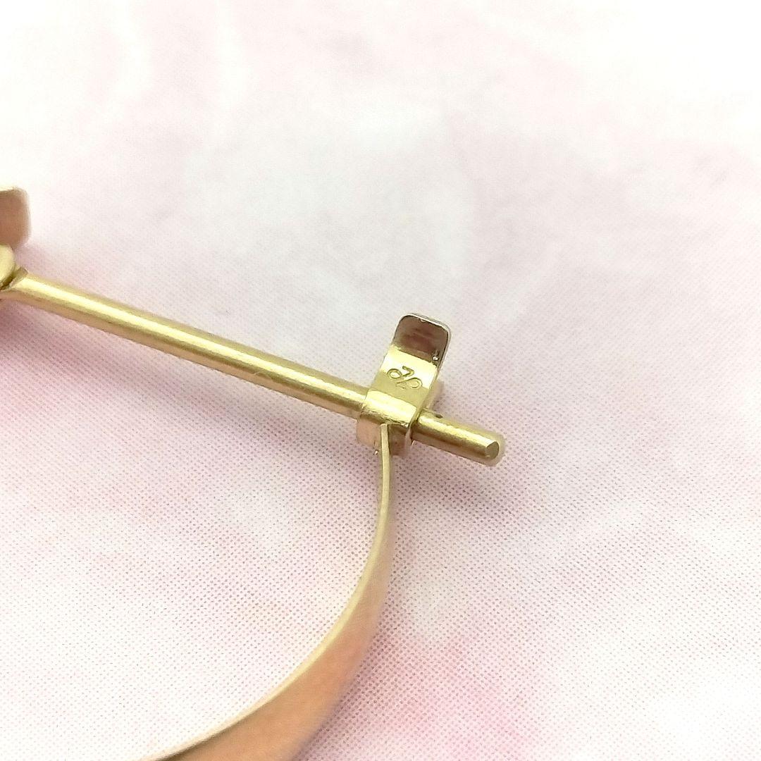 K18 ゴールド スナップワッカ ピアス シングル ピアス 片耳用 ユニセックス