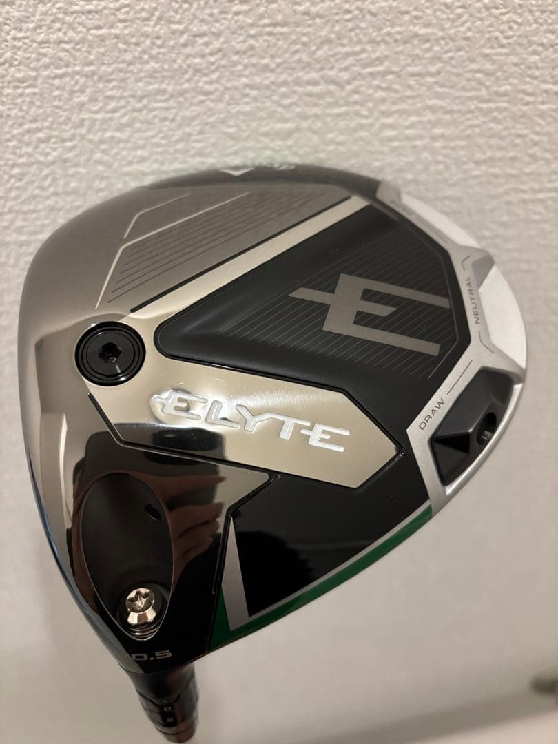 【ほぼ新品未使用 レフティ】キャロウェイ ELYTE ドライバー 純正シャフトS