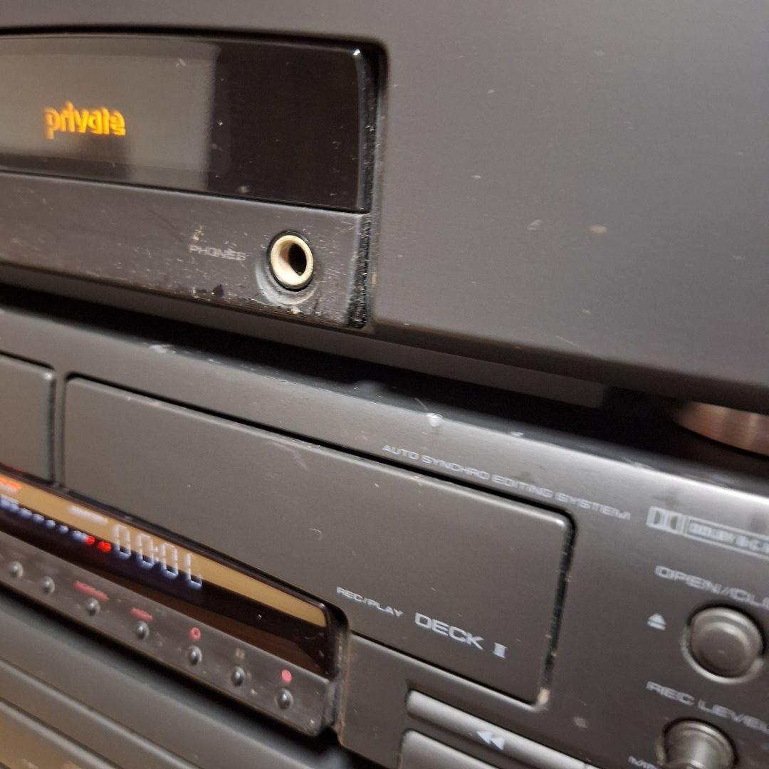 Pioneer private J710 コンポ LD/カセット現状品