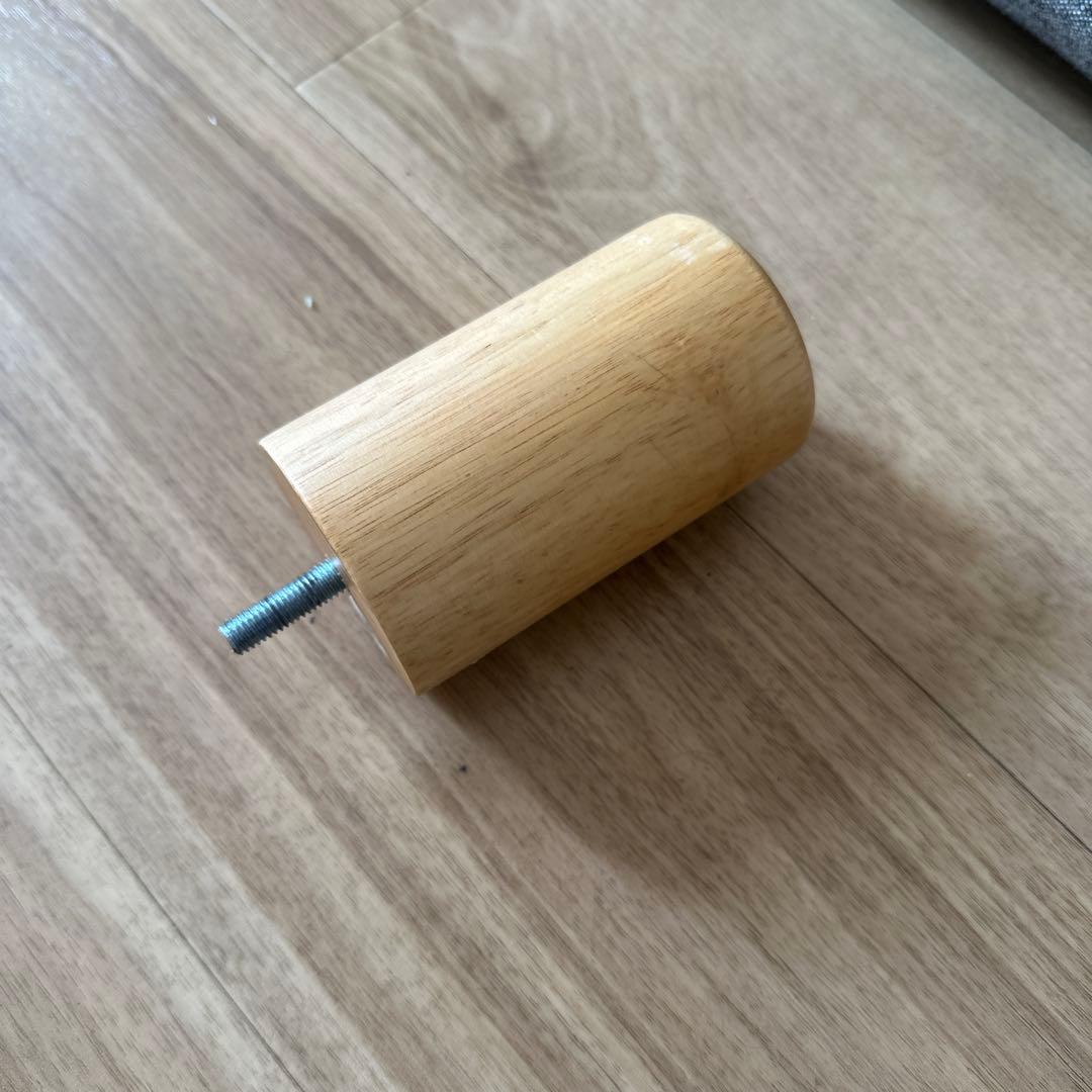 【美品】無印良品　オットマン　フェザー・ポケットコイル　カバー付き