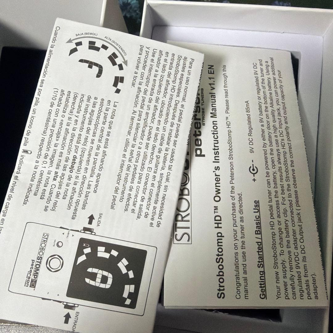 Peterson STROBO STOMP HD チューナー