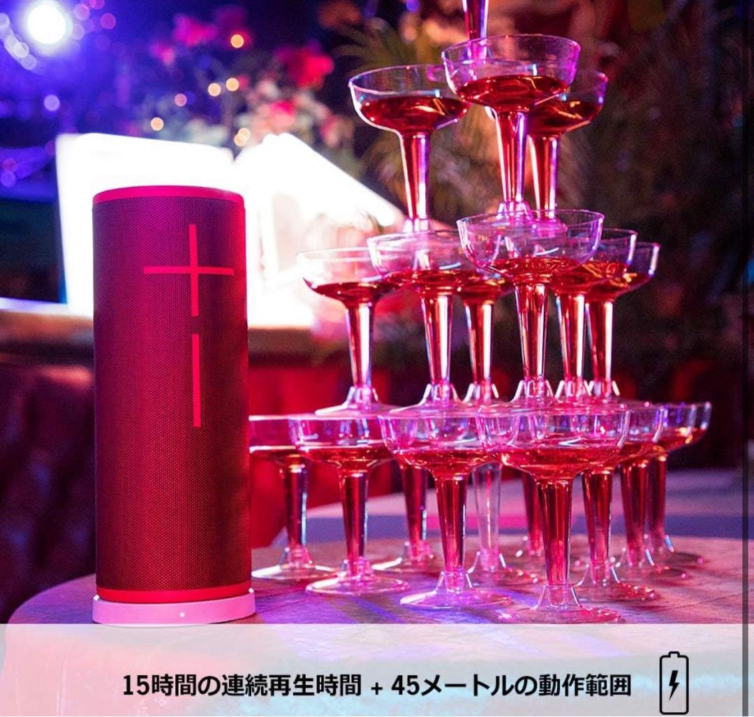 新品　Ultimate Ears BOOM3スピーカー　防水　サンセットレッド