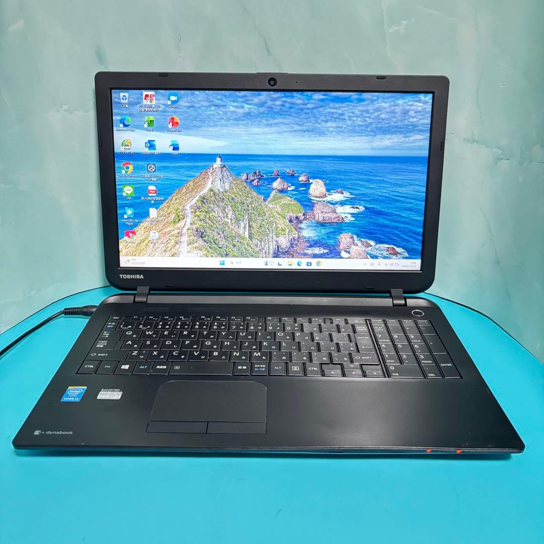 マウス付！爆速SSD✨windows11 薄型ノートPC✨オフィス カメラ 東芝