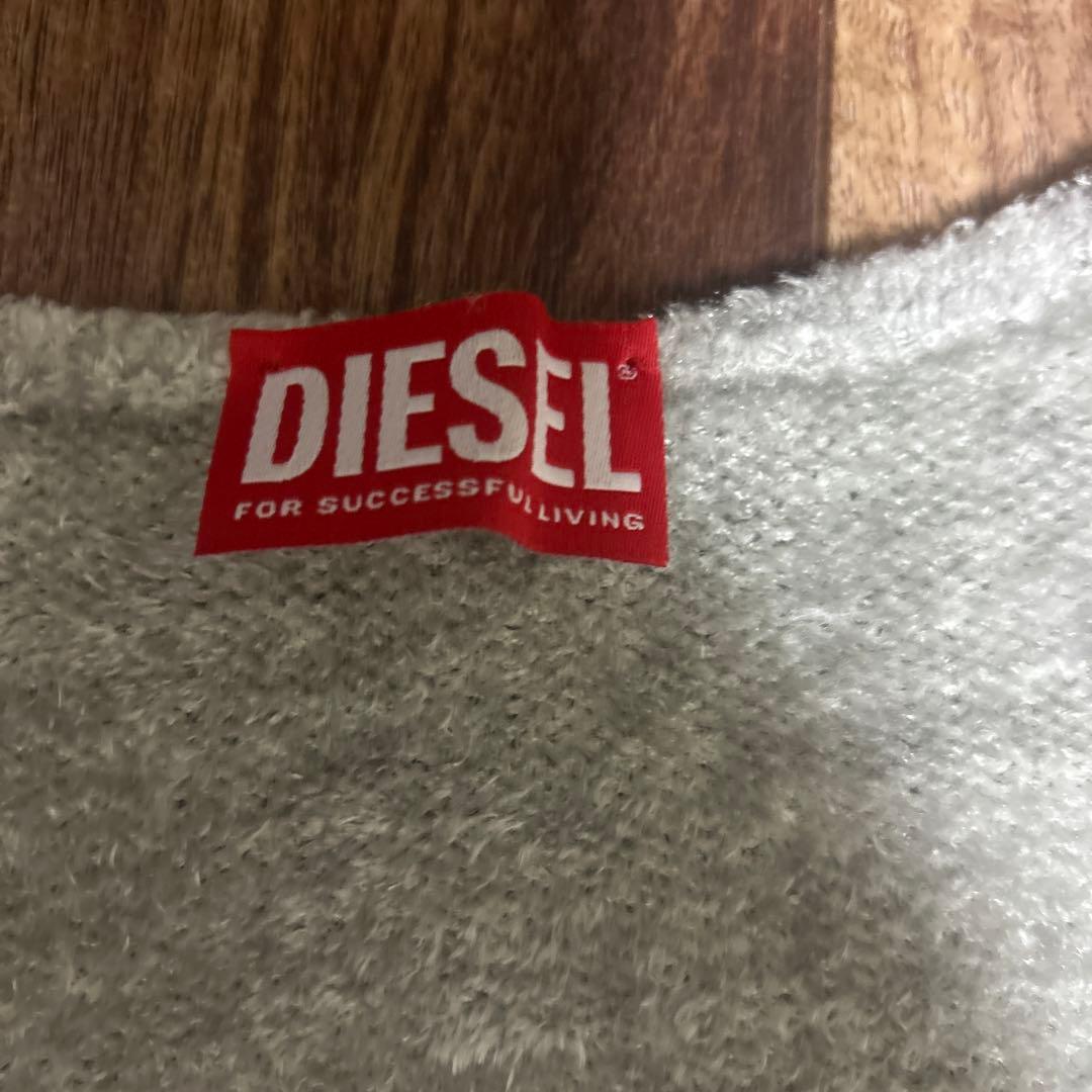 DIESEL グレー カーディガン　キラキラ