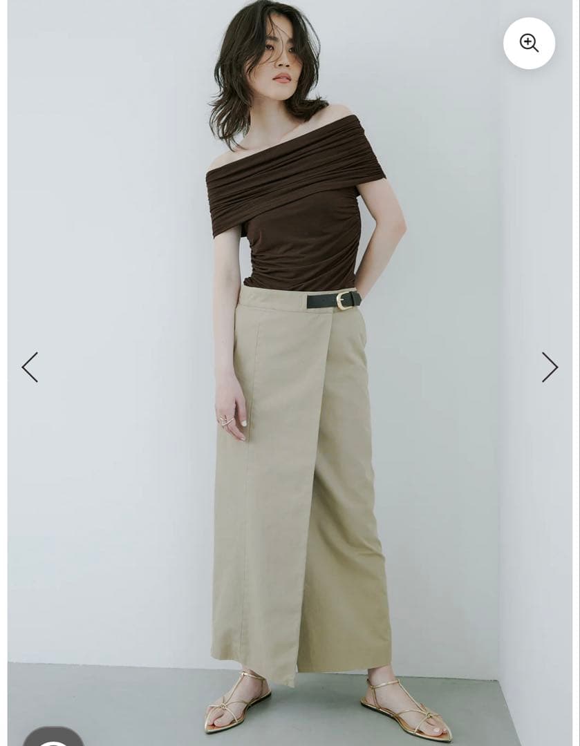 新品未使用　anuans ベルテットチノタイトスカート