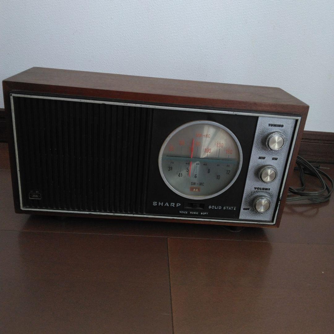 SHARP 木製ラジオ　BXH-32 レトロ　匿名＆翌日発送可能