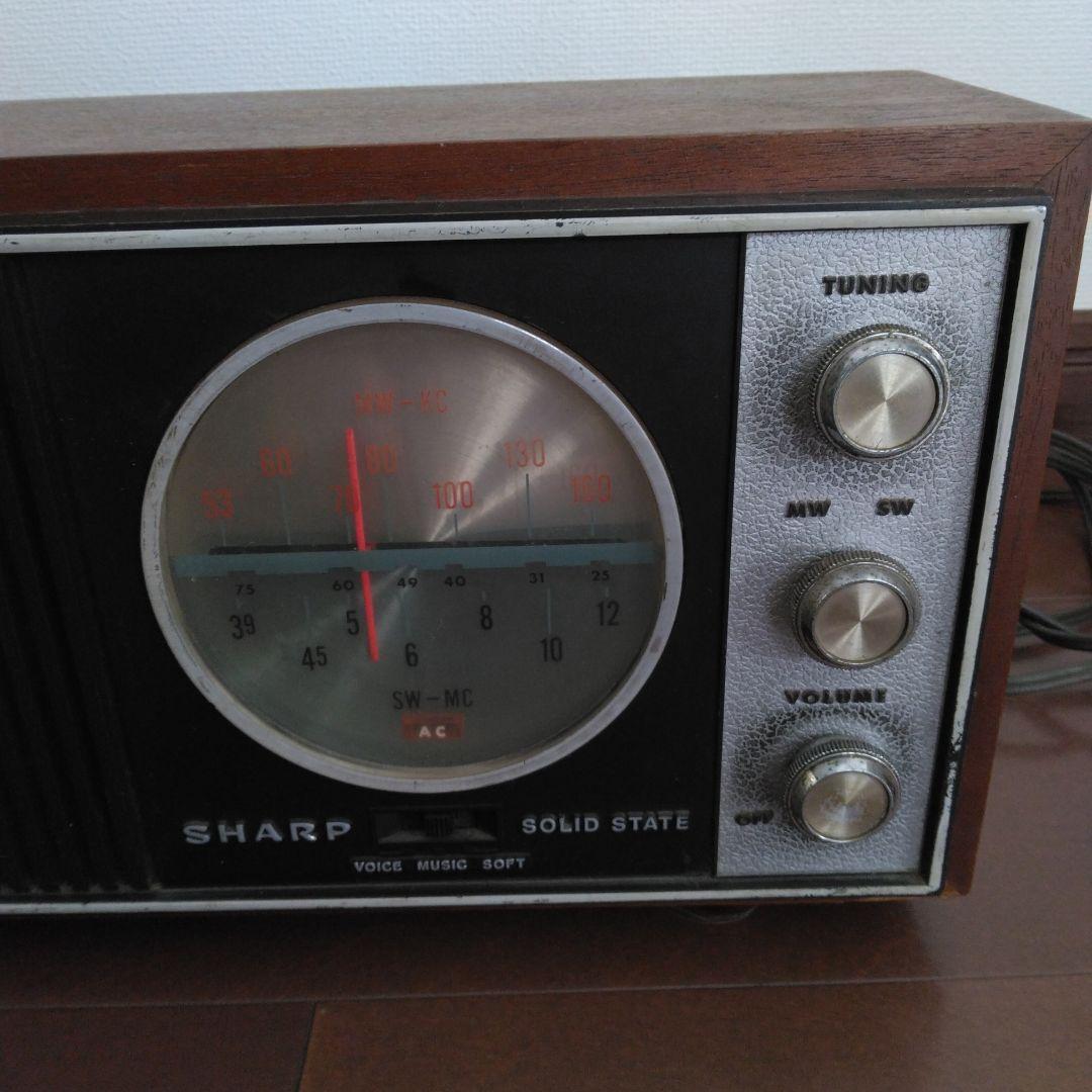 SHARP 木製ラジオ　BXH-32 レトロ　匿名＆翌日発送可能