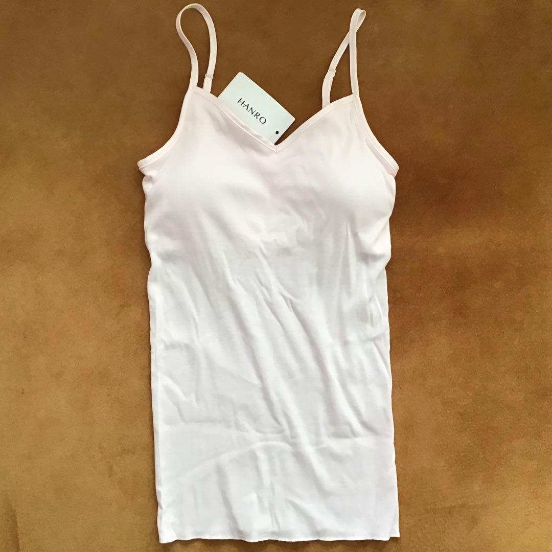 HANRO シーズン限定 XS ブラパットキャミソール　コットンシームレス