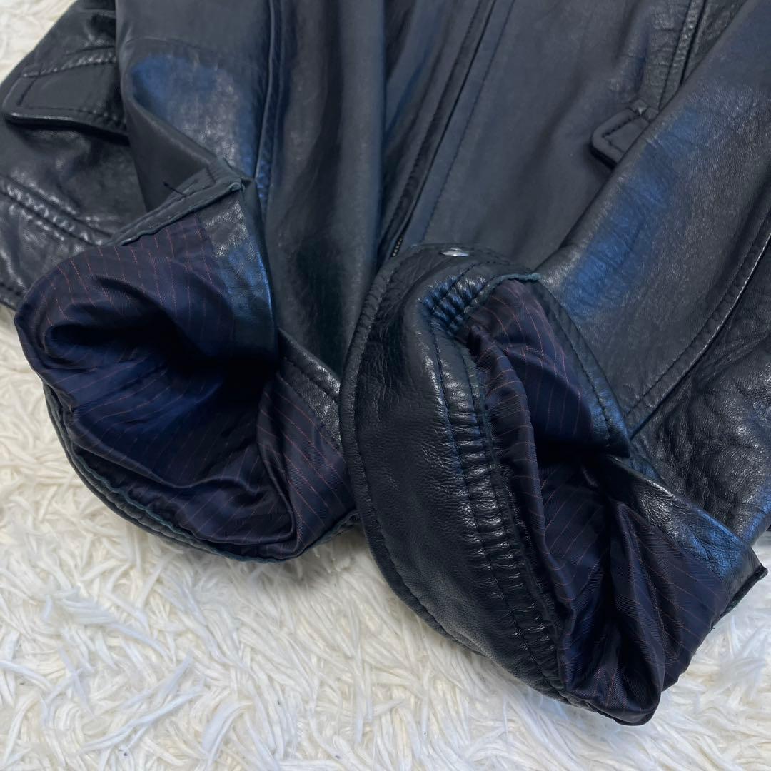 40サイズ✨23区　ラムレザー　シングル　レザージャケット　黒