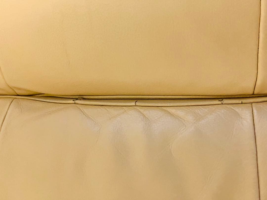 カリモクzu4912 二人掛けソファ 本革 ベージュ 人間工学 karimoku