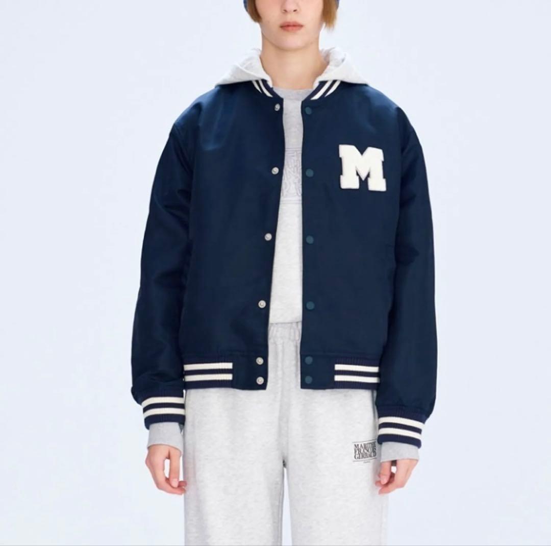 マリテフランソアジルボー M LOGO NYLON HOODIE JACKET