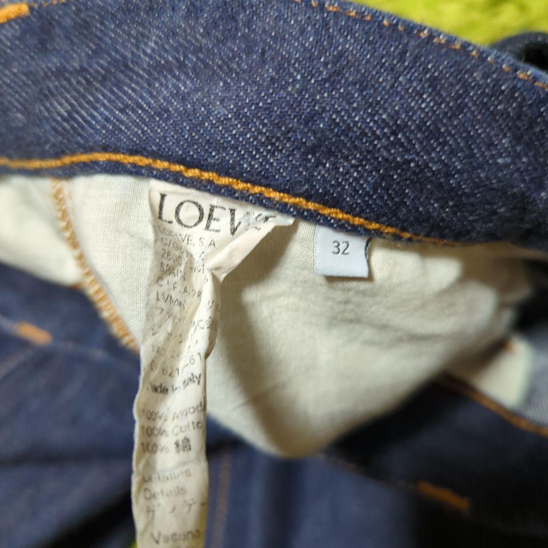 LOEWE ダークブルー ストレートデニム