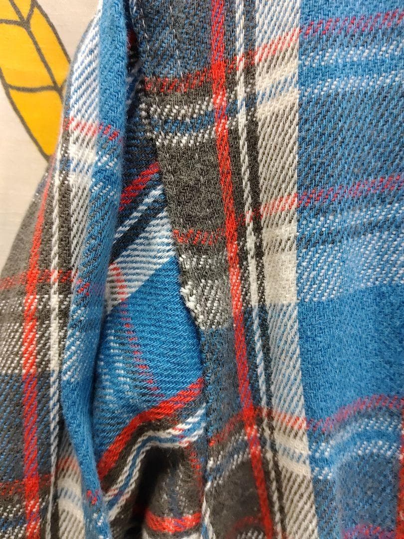 70s★VTG BIGMAC/JCペニーネルシャツ コットン100%USA /M