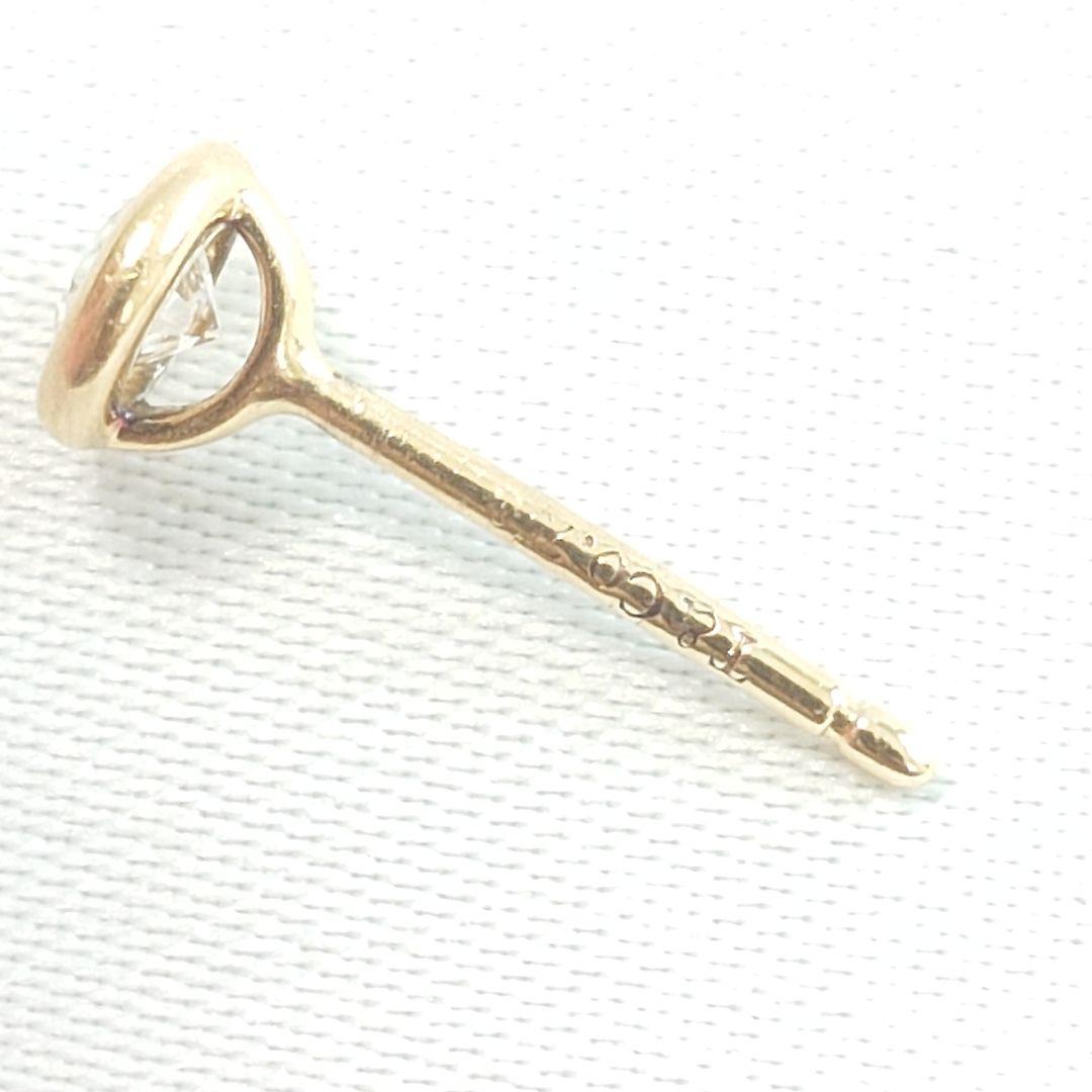 【美品】ティファニー K18 バイザヤード ダイヤ ピアス 片耳用 7033