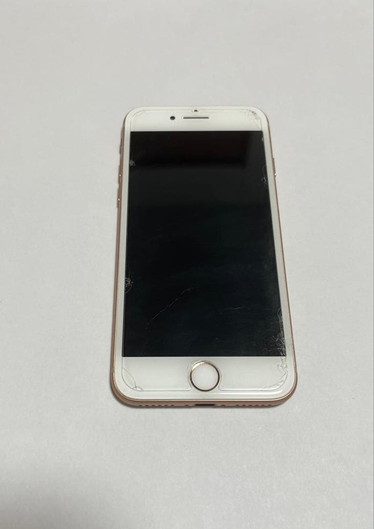 Apple iPhone 8 ゴールド フィルム画面傷あり